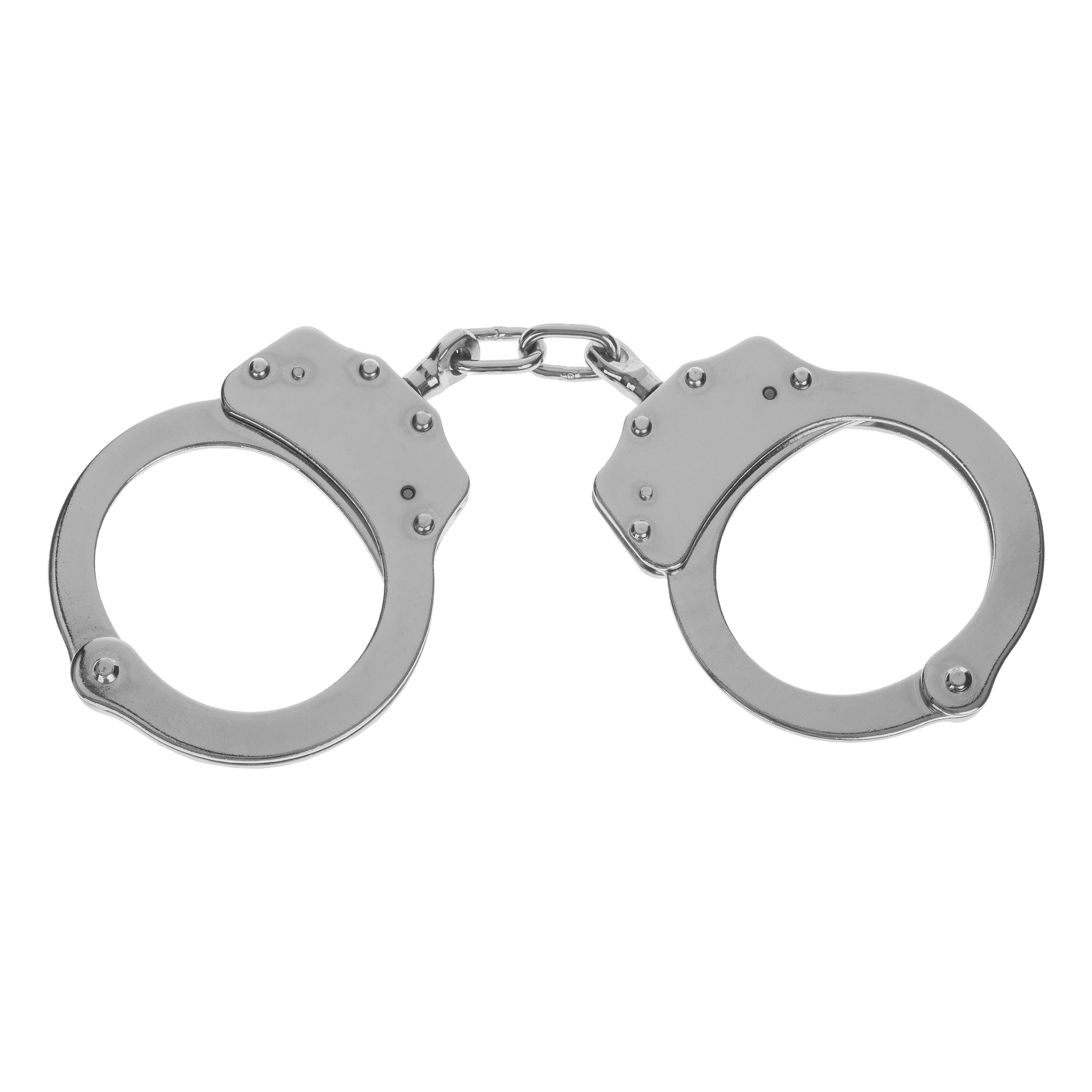 GS Double Lock Chain Handcuffs - Silver