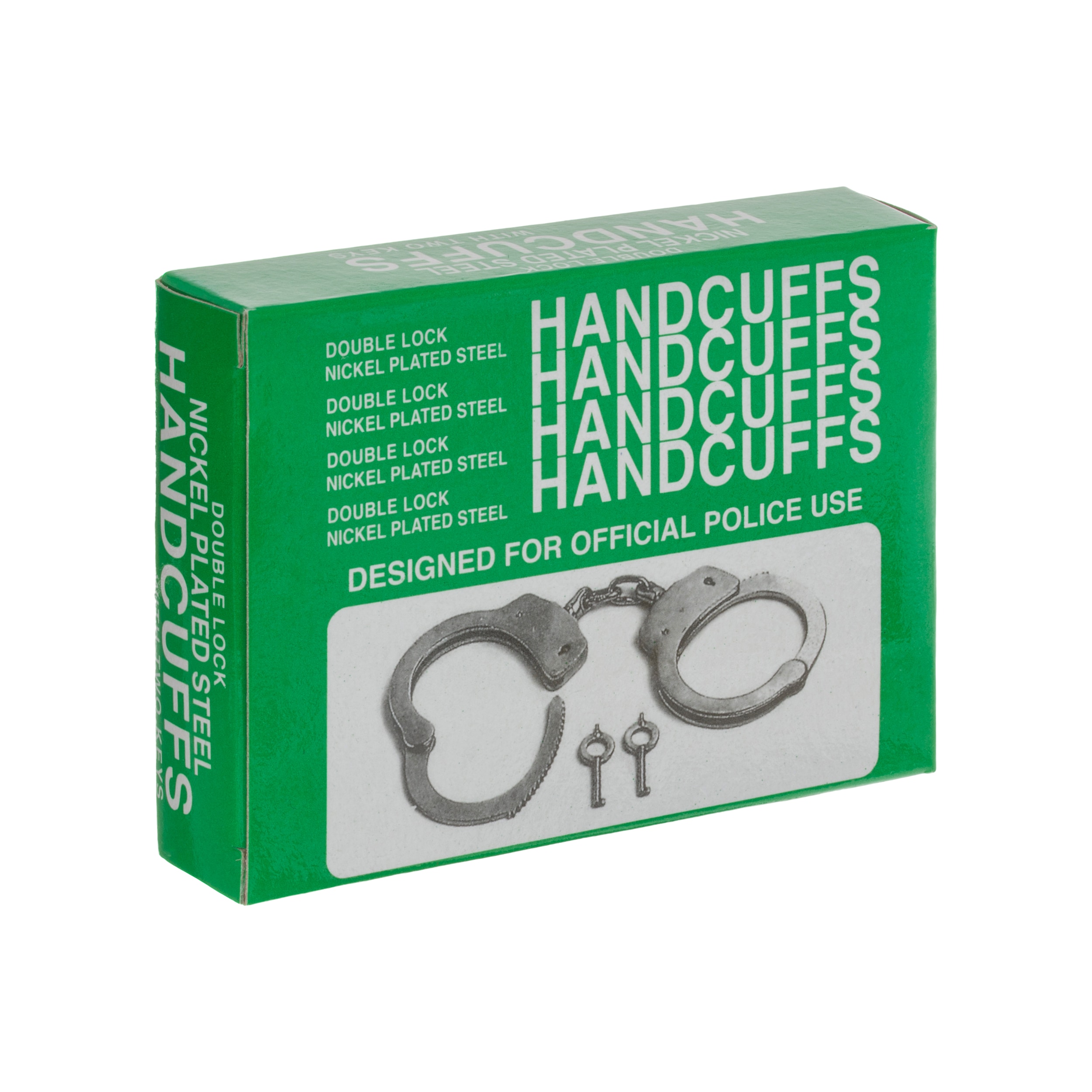 GS Double Lock Chain Handcuffs - Silver