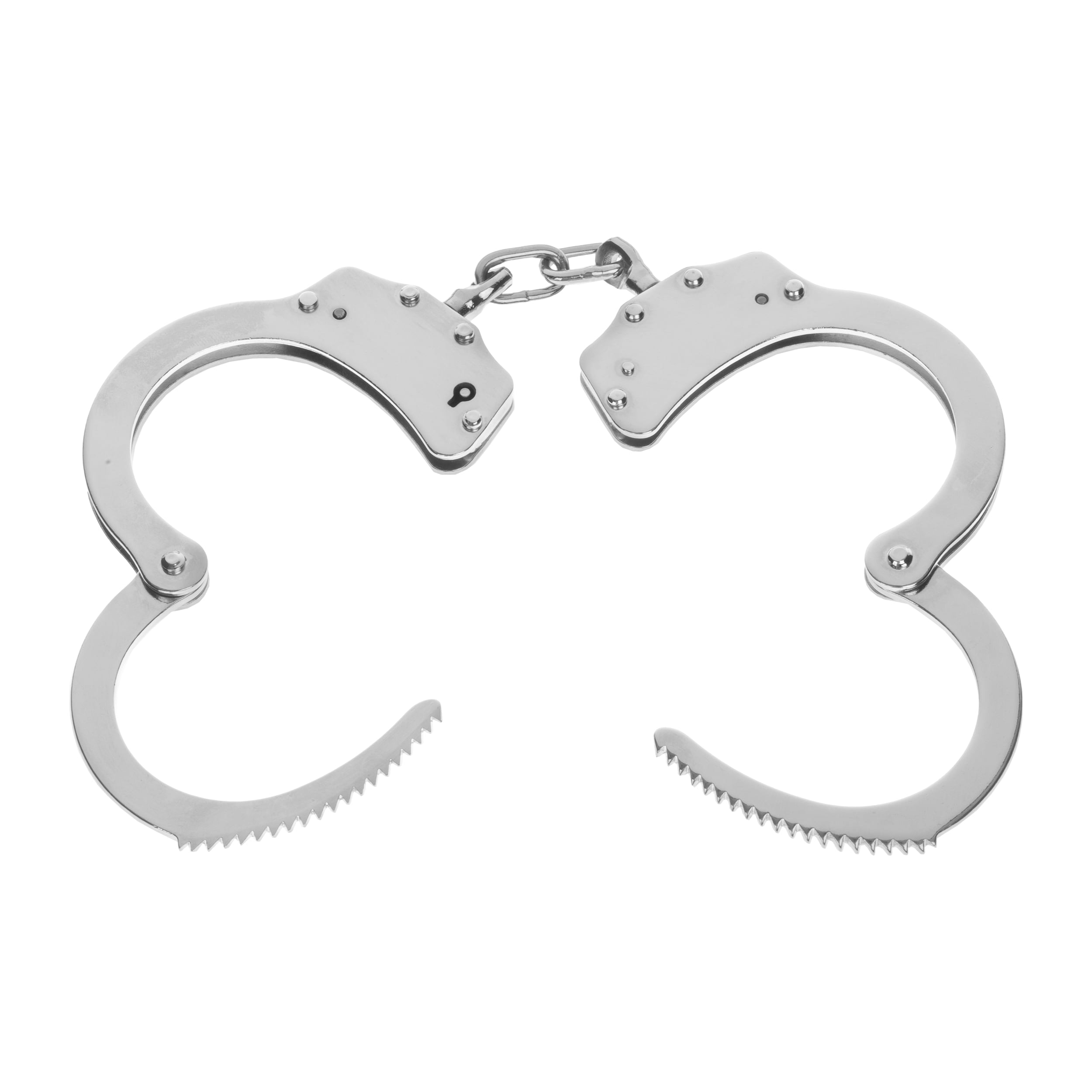 GS Double Lock Chain Handcuffs - Silver