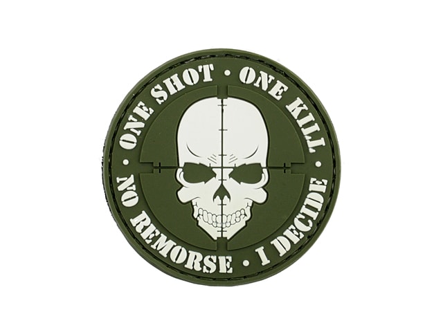 8Fields One Shot PVC Morale Patch - olive