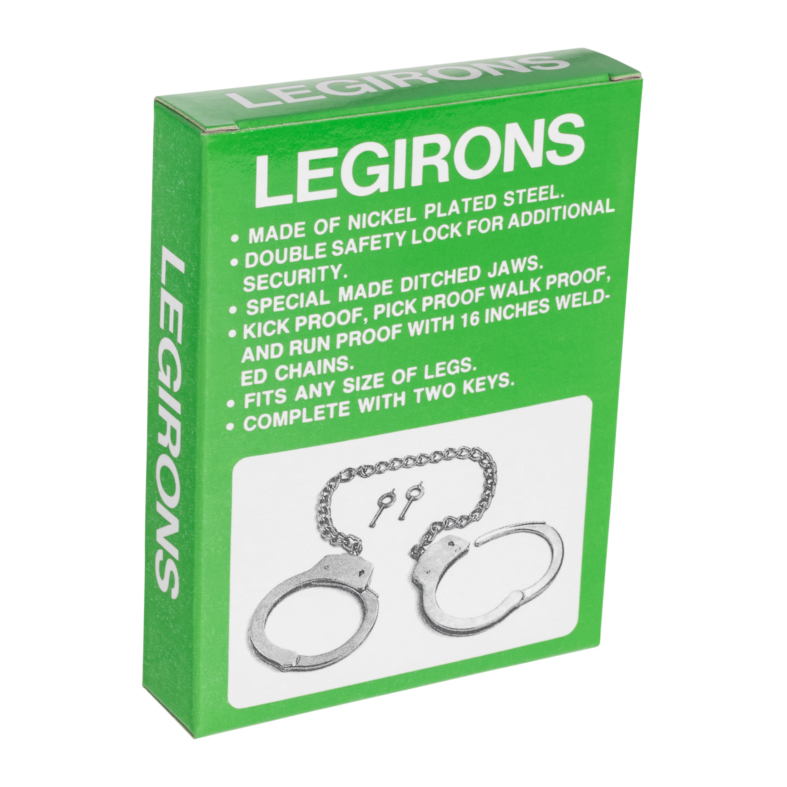 GS nickel plated chain legcuffs