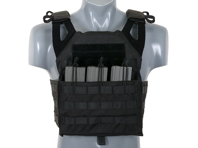 8Fields Jump Plate Carrier Cummerbund Tactical Vest - Black