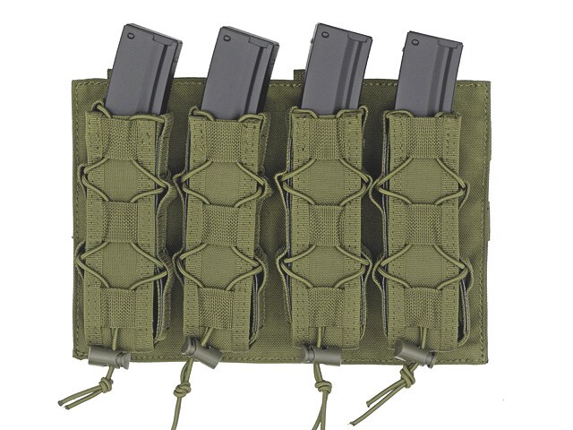 8Fields Pouch for four SMG magazines OD