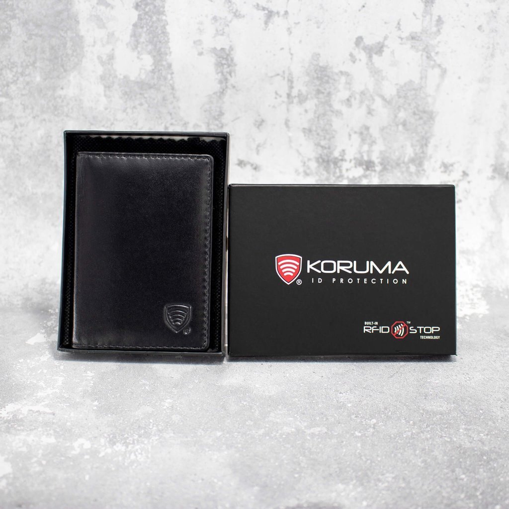 Koruma RFID Stop Protection Leather Pouch with Album for Credit Card