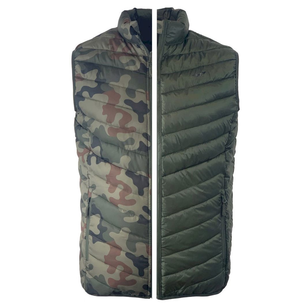 Texar Reverse sleeveless jacket - Olive/PL Camo