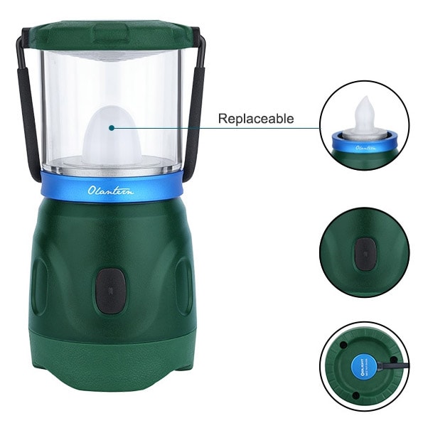 Olight Olantern Moss Green Camping Lamp - 360 lumens