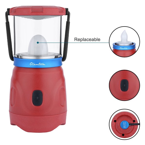 Olight Olantern Wine Red Camping Lamp - 360 lumens