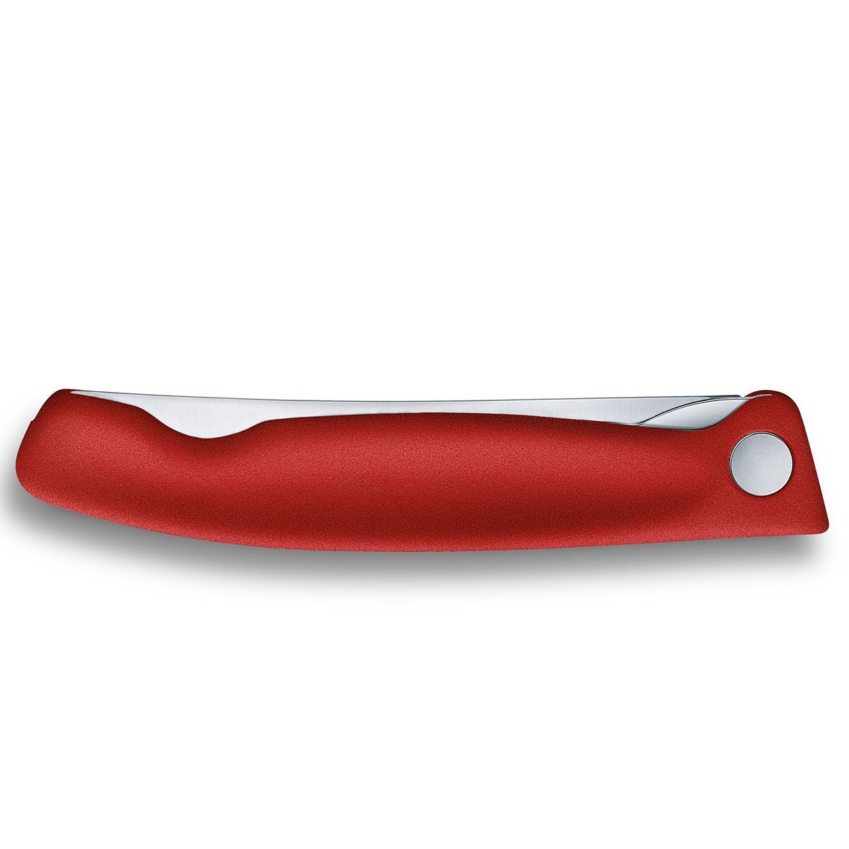 Victorinox Plain Edge Rounded Tip Kitchen Knife - Red