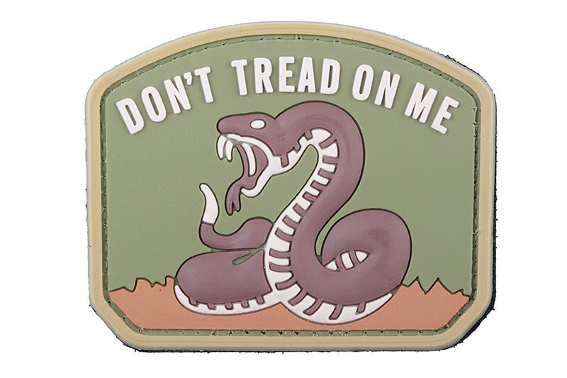 GFC Tactical Don't Tread On Me 3D Morale Patch - coyote brown