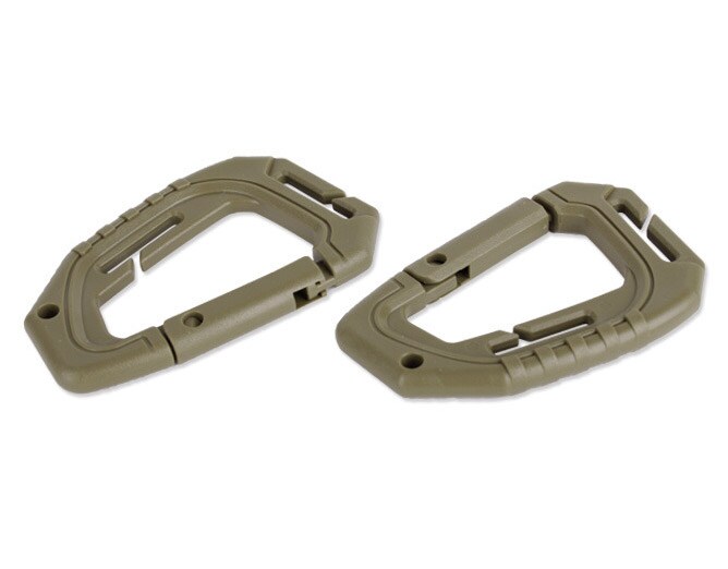 Mil-Tec Tactical Molle Carabiner - green 2 pcs.