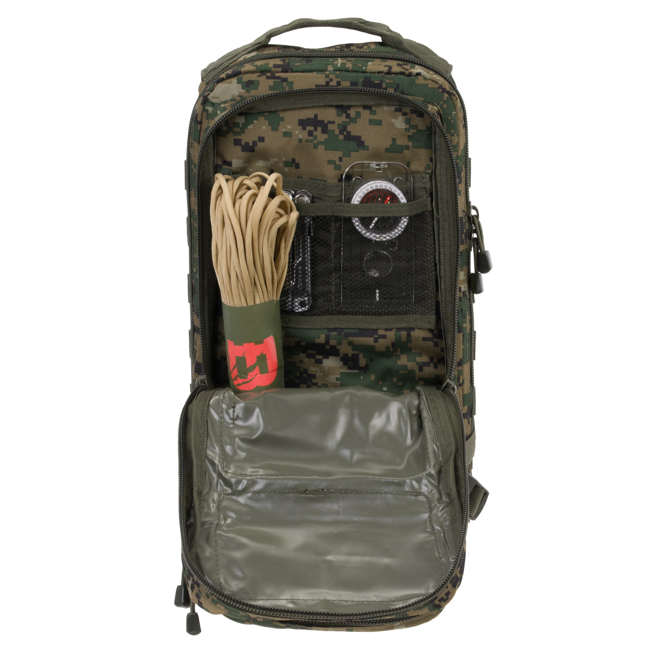 Mil-Tec Small Assault Pack Backpack 20 l - Digital Woodland