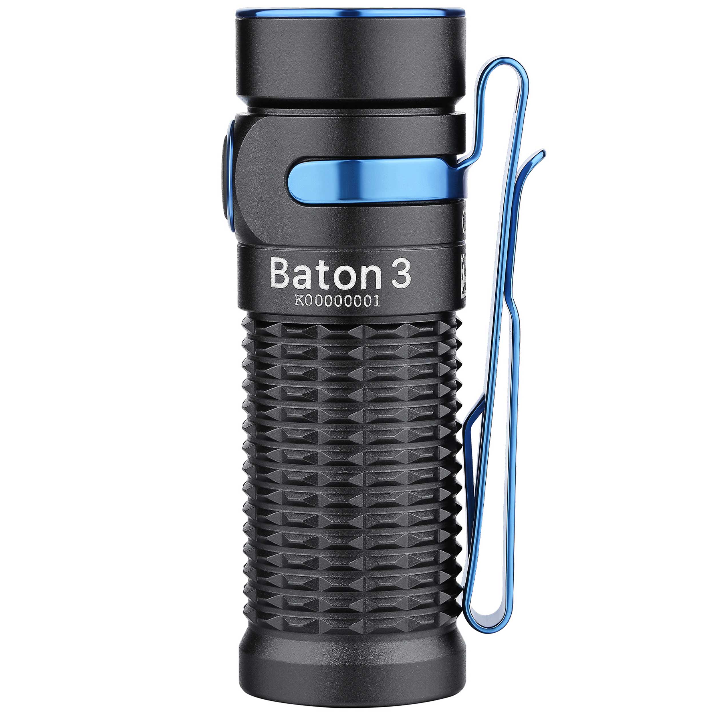 Olight Baton 3 Black Rechargeable Flashlight - 1200 lumens