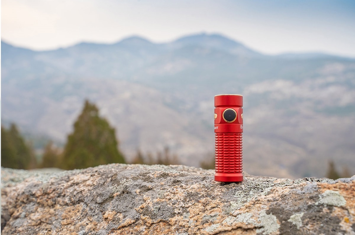 Olight Baton 3 Red Rechargeable flashlight - 1200 lumens