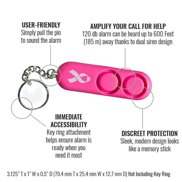 Sabre BBCF-01 Pink personal alarm