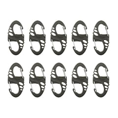 Mil-Tec S-Hook Olive Carabiner Set Olive - 10 pcs.