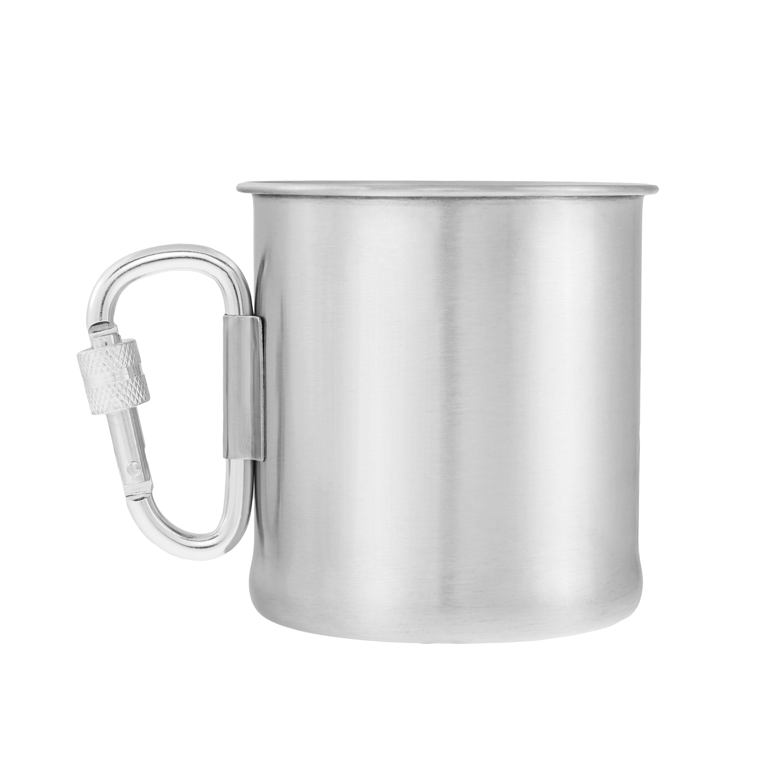 Mil-Tec Steel mug with a carabiner 250 ml