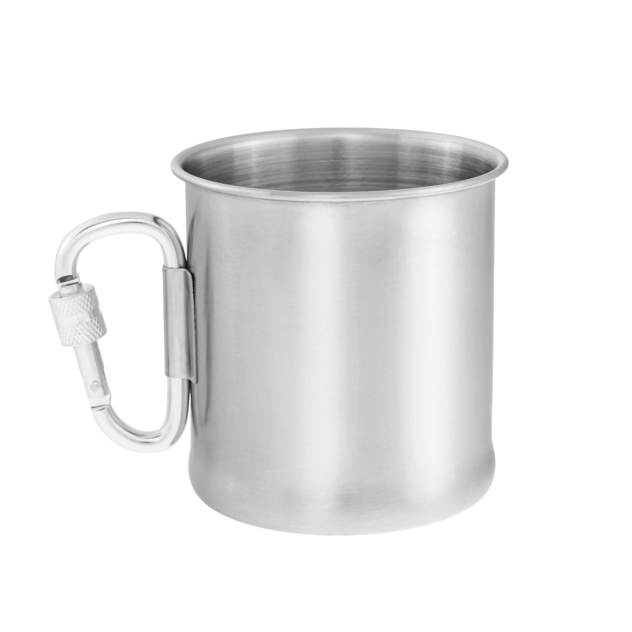 Mil-Tec Steel mug with a carabiner 250 ml