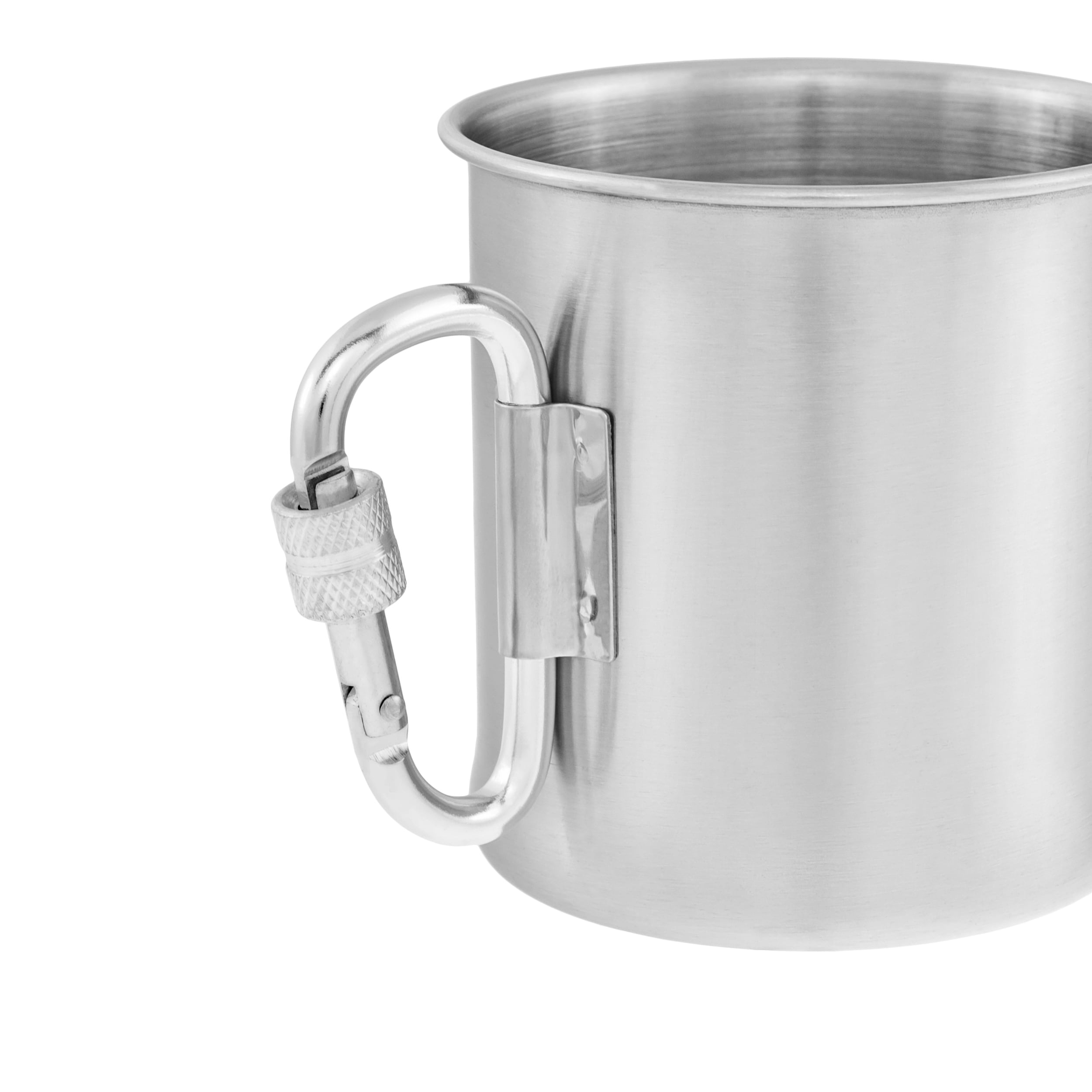 Mil-Tec Steel mug with a carabiner 250 ml