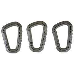 FMA A Set of 3 Polymer Snap Hooks – Black