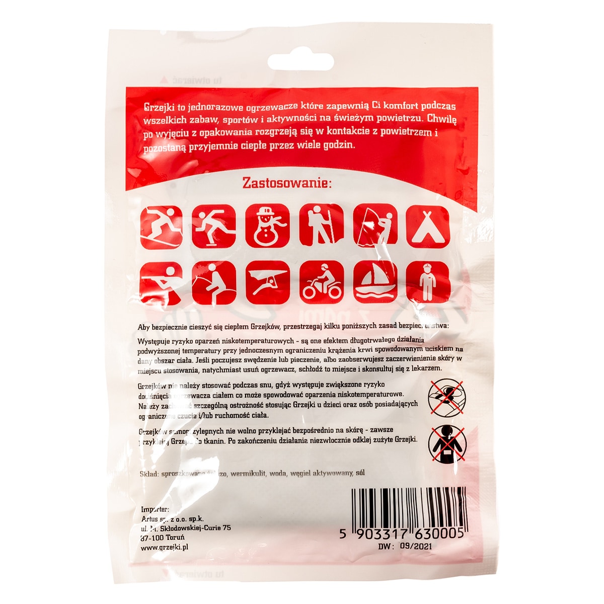 Grzejki Chemical Hand Warmer - 10 pairs