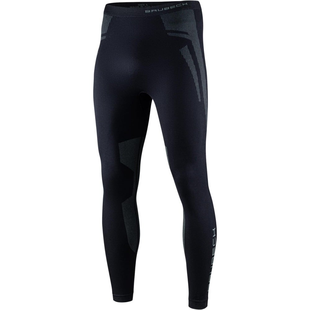 Brubeck Dry Men's Thermoactive Leggings - Black/Graphite