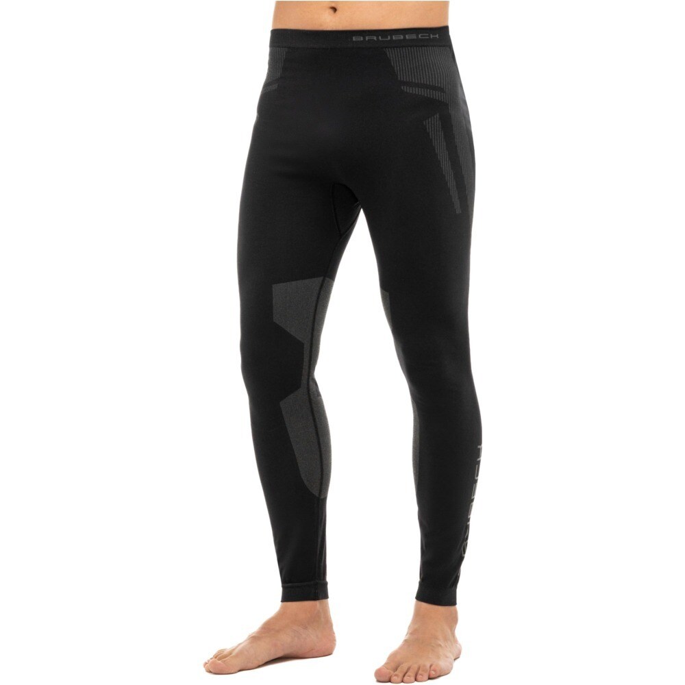 Brubeck Dry Men's Thermoactive Leggings - Black/Graphite