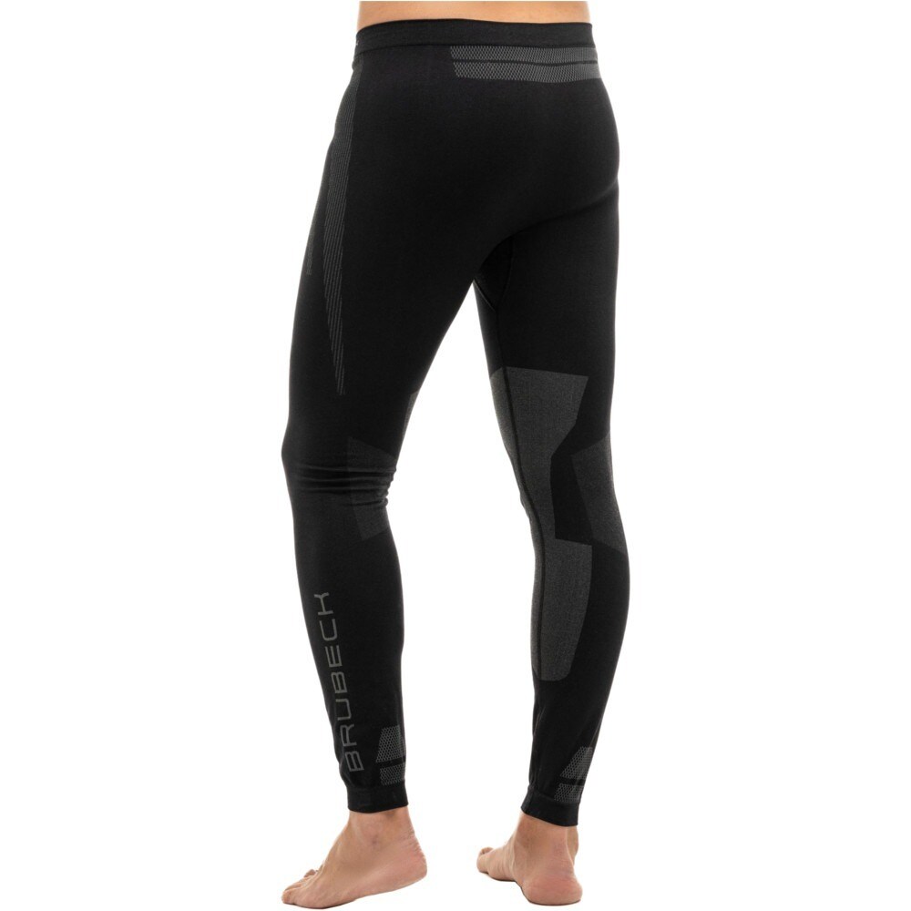 Brubeck Dry Men's Thermoactive Leggings - Black/Graphite