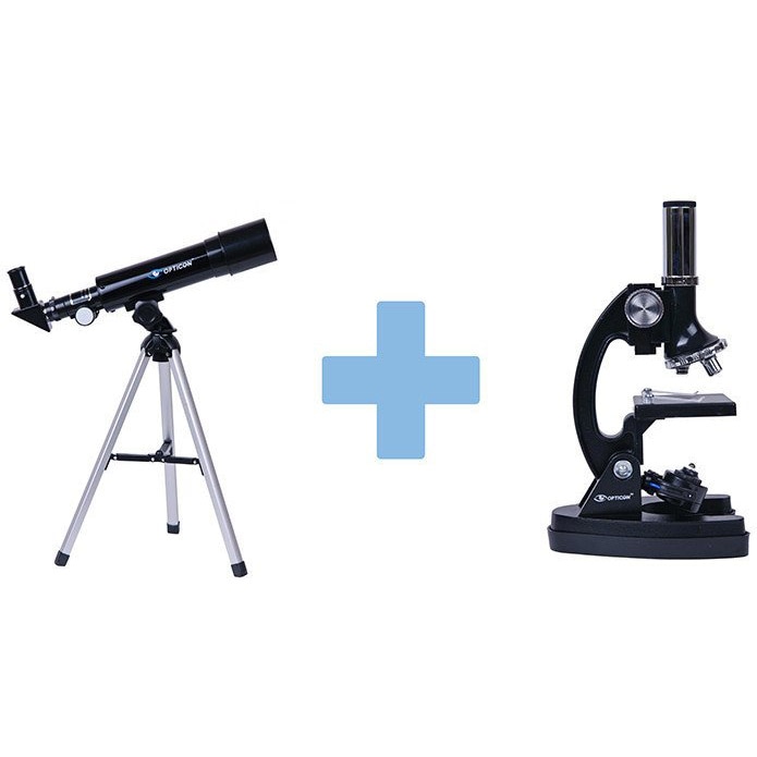 Opticon Educational kit with MultiView telescope and Opticon Lab PRO microscope with accessories