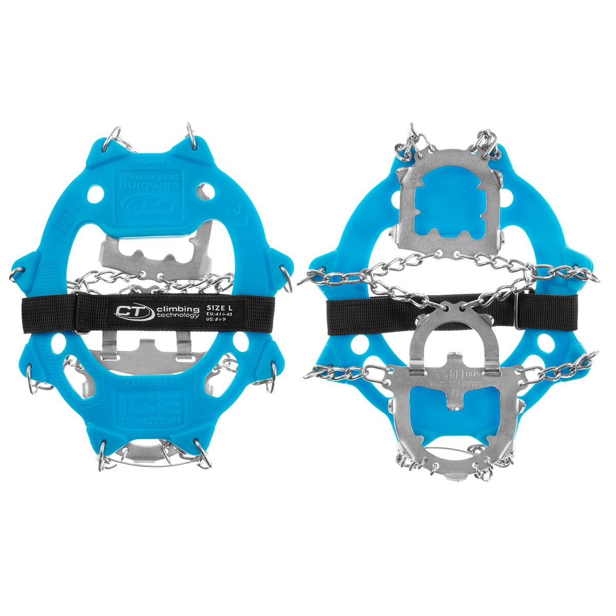 Climbing Technology Ice Traction Plus L (41-43) crampons - blue