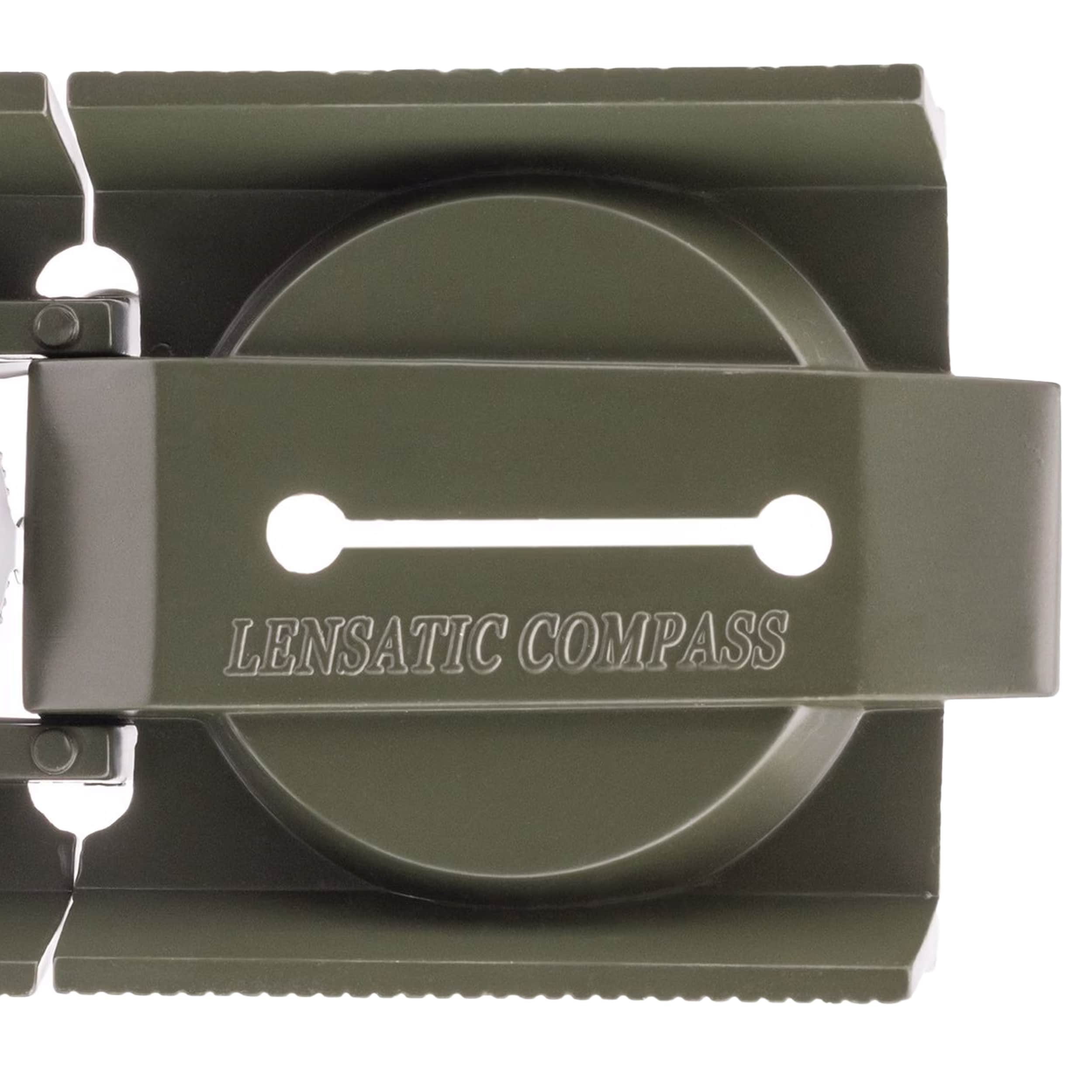 Mil-Tec US Metal prismatic compass with illumination - Olive