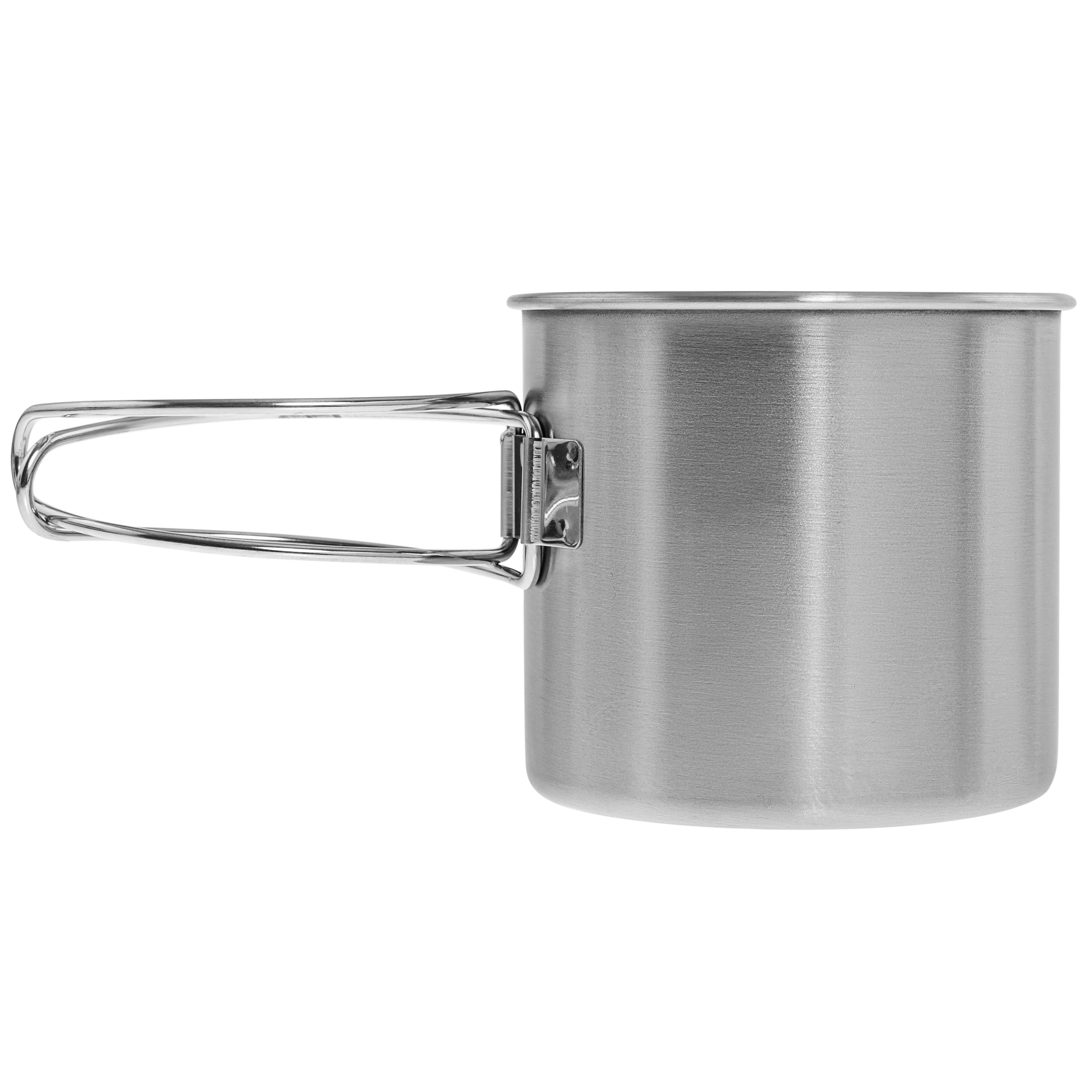 Mil-Tec 600 ml Steel mug with folding handle