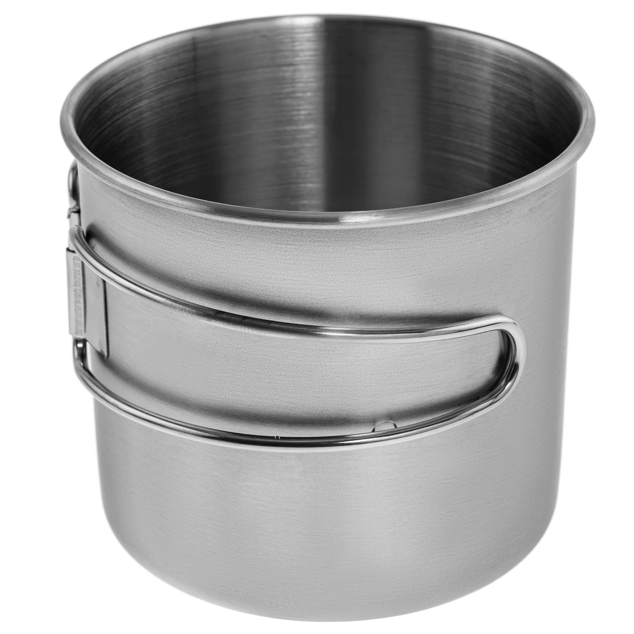 Mil-Tec 600 ml Steel mug with folding handle