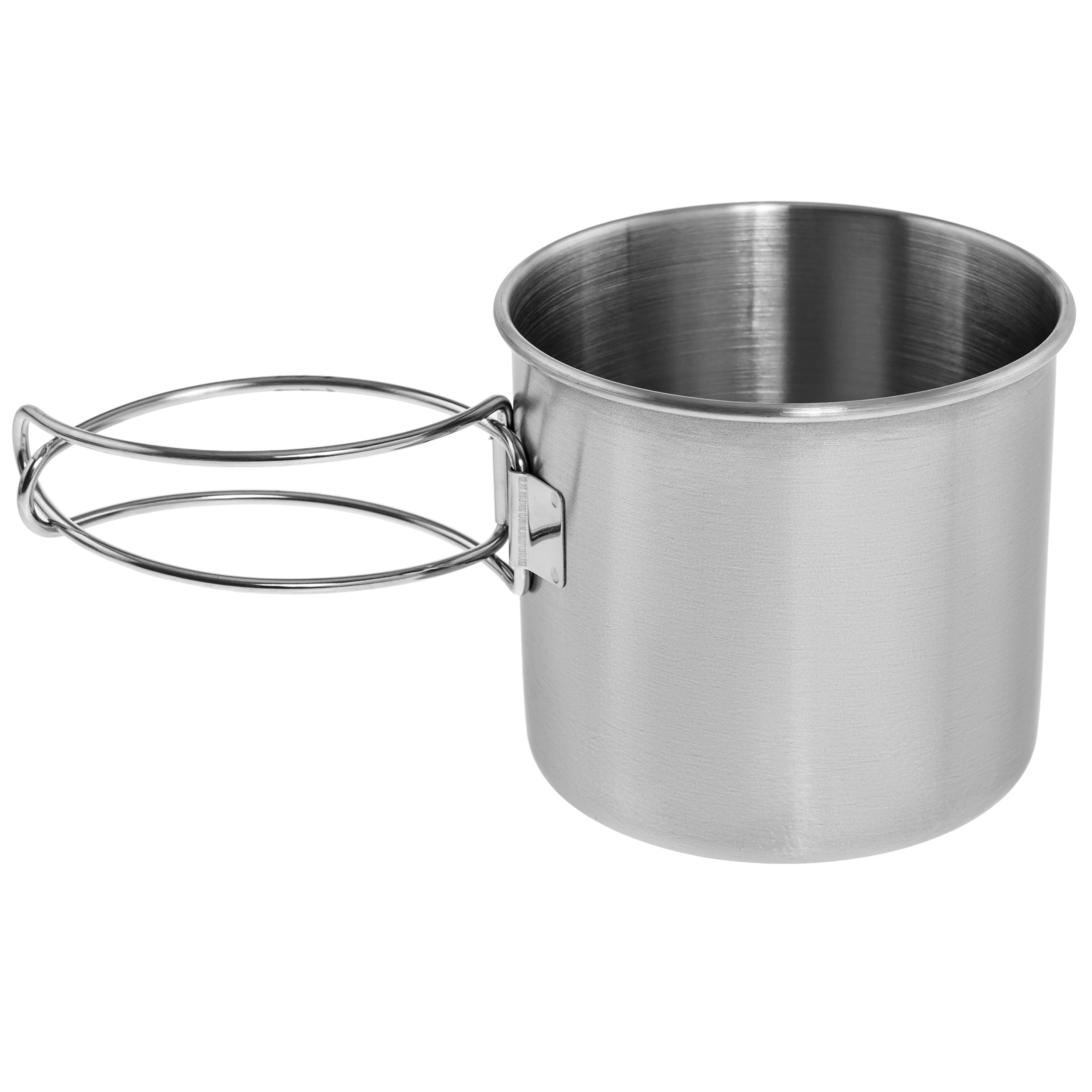 Mil-Tec 600 ml Steel mug with folding handle