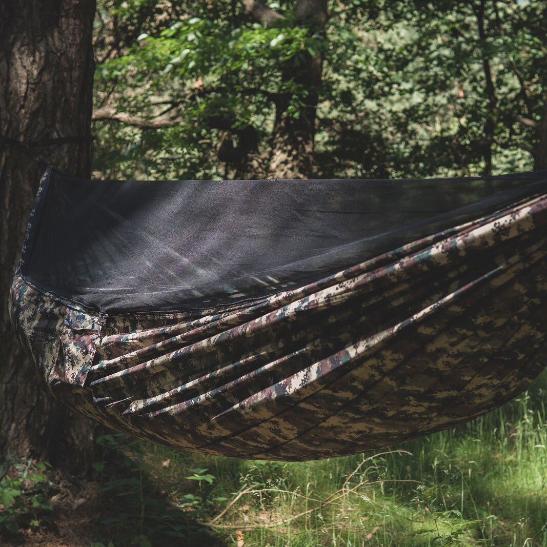 TigerWood Ważka V2 Camo Hammock - with mosquito net