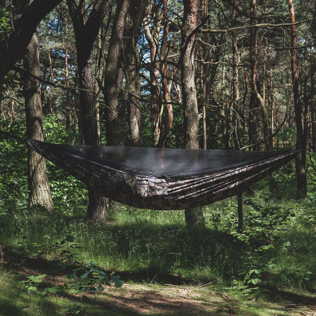 TigerWood Ważka V2 Camo Hammock - with mosquito net