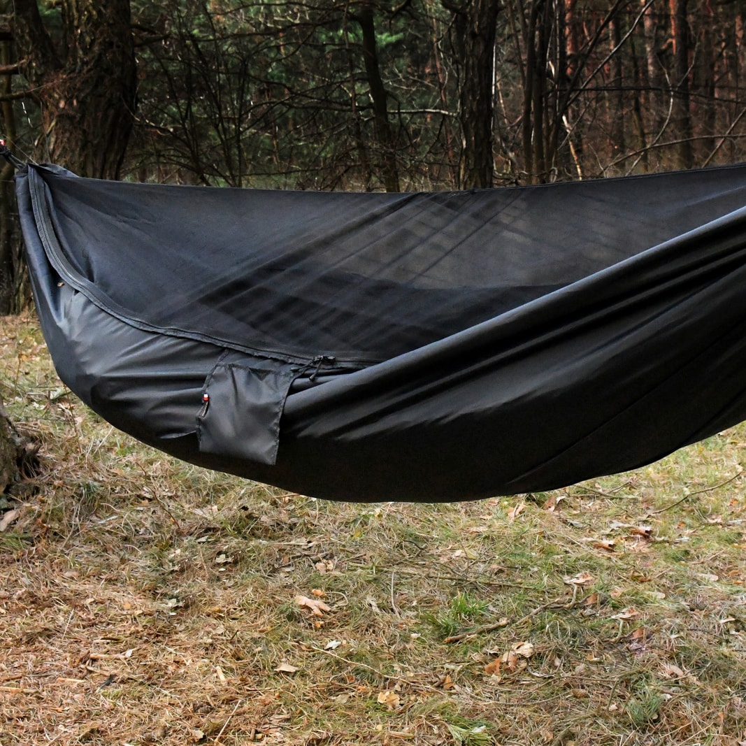 TigerWood Ważka V1 Hammock Black - with mosquito net