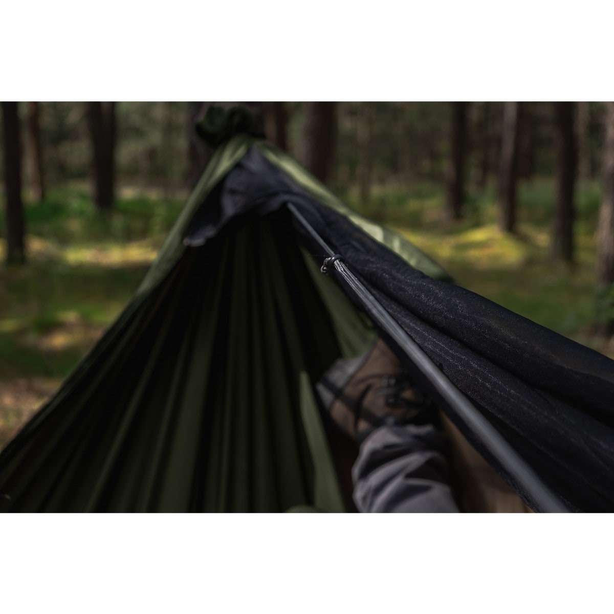 TigerWood Ważka V1 Hammock Green - with mosquito net