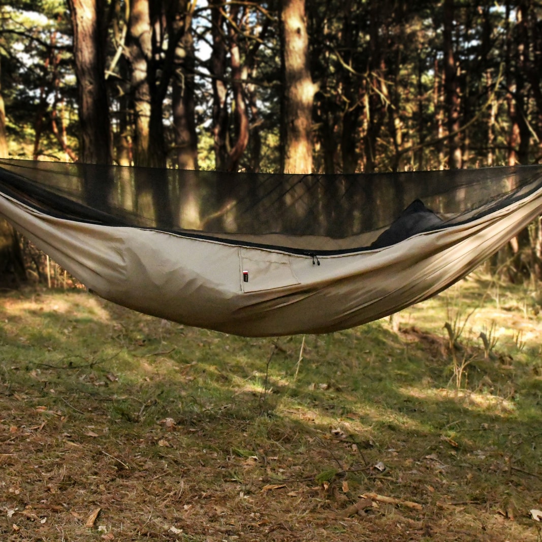 TigerWood Ważka V1 Long Hammock Desert - with mosquito net