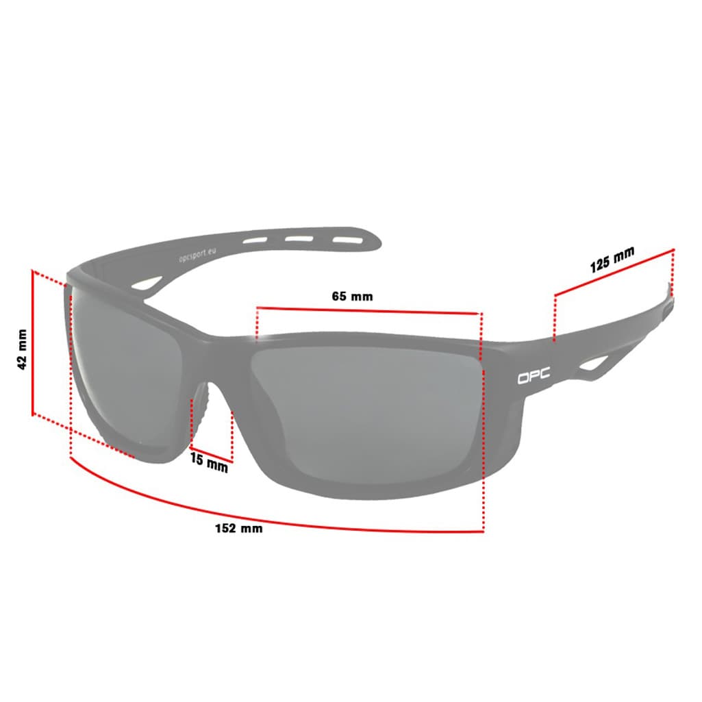 OPC Pro Sport Everest sunglasses - Black Matt Mat Clear