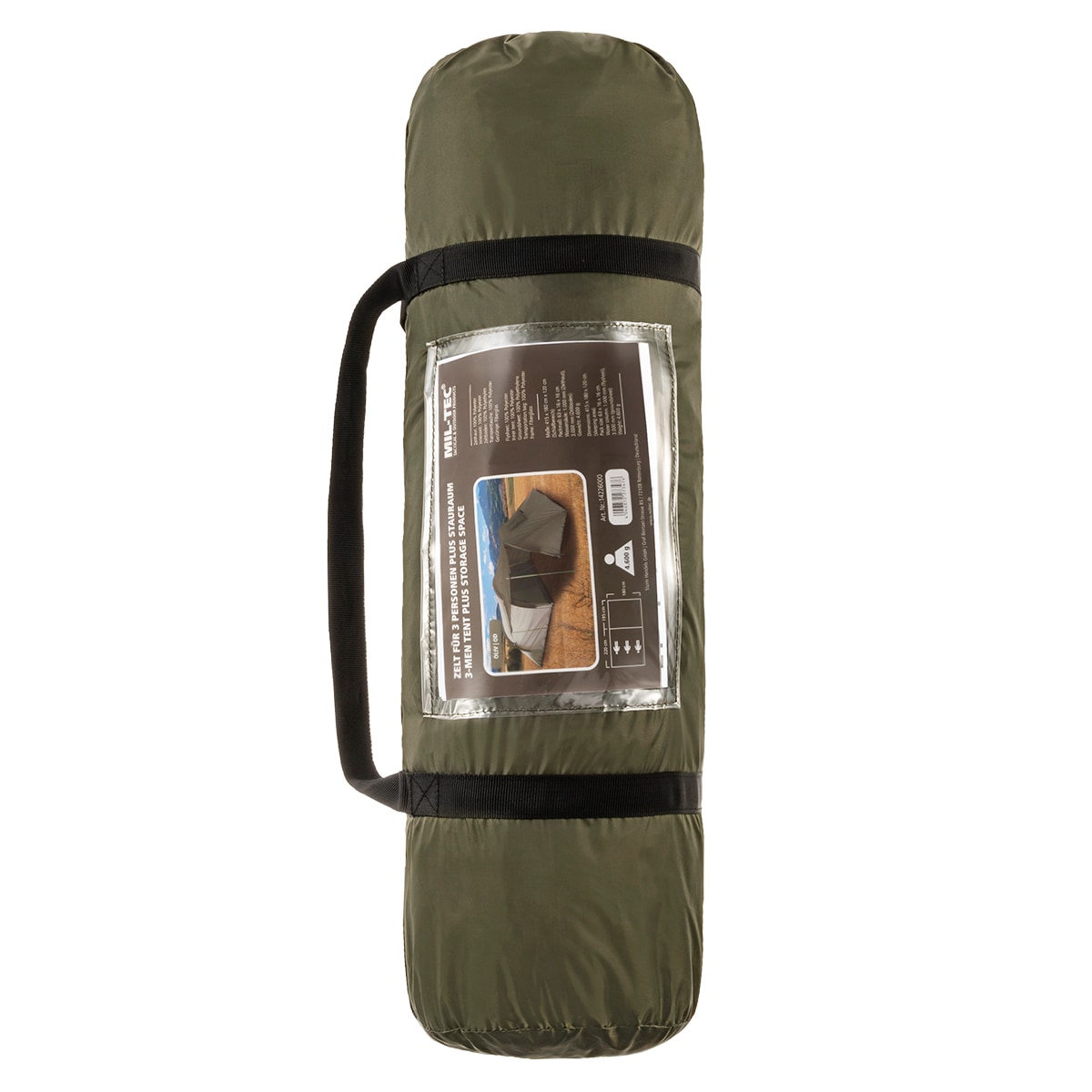 Mil-Tec 3-Person Tent with porch - Olive