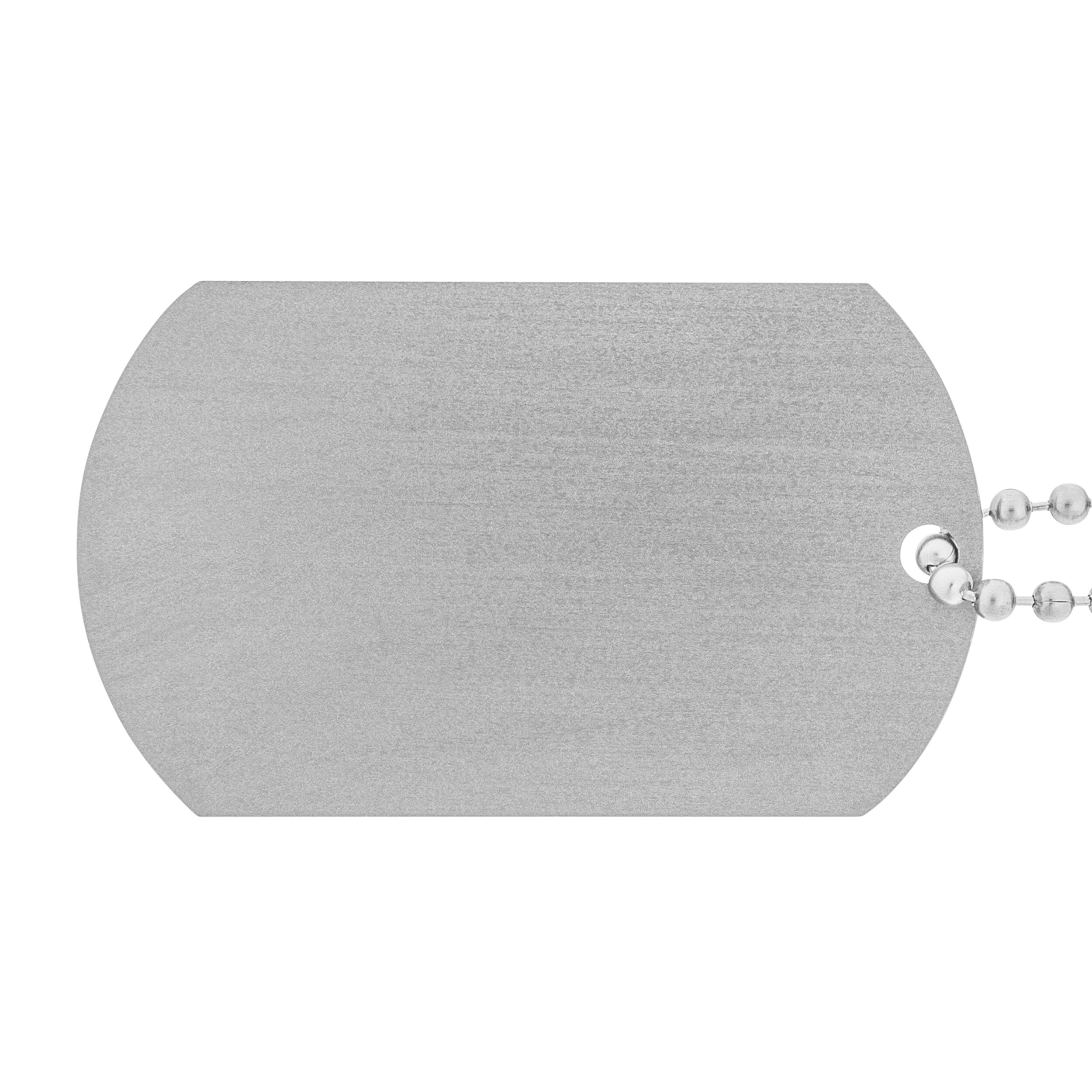 Titanium Dog Tag 30x50 mm with rim - with engraving option