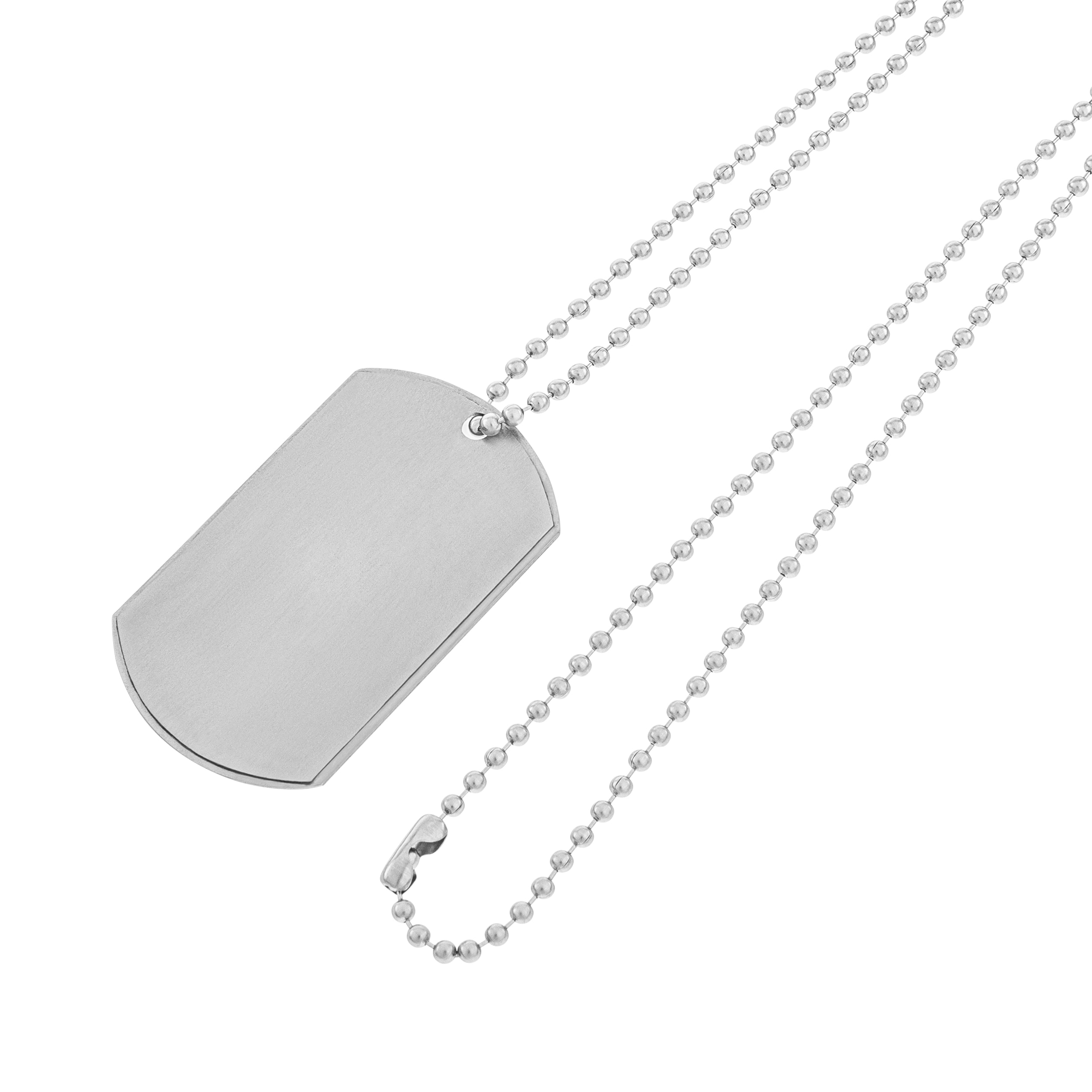 Titanium Dog Tag 30x50 mm with rim - with engraving option