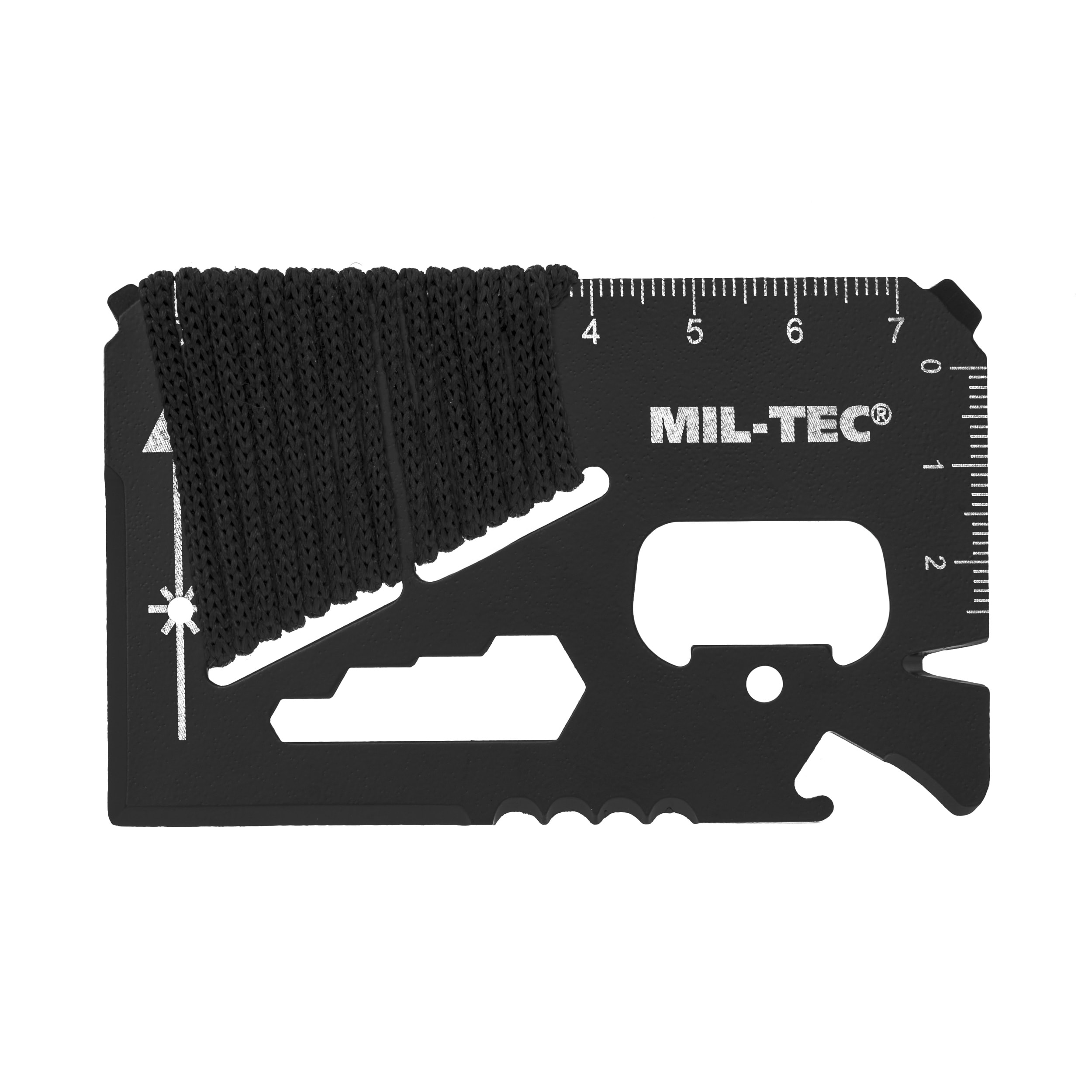 Mil-Tec Survival Card with cord and case