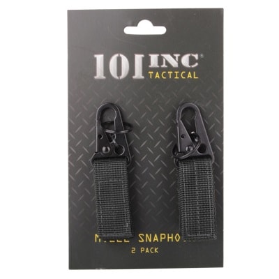 101 Inc. MOLLE strap with metal buckle and ring  coyote - 2 pcs.