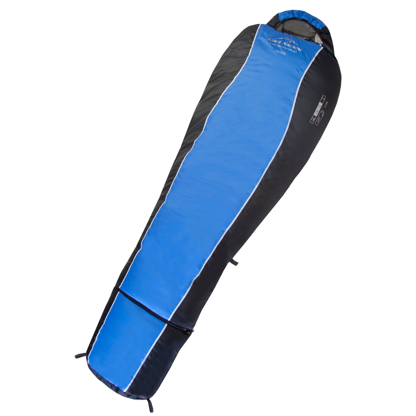 Fjord Nansen Moss Sapphire Children's Sleeping Bag  - left