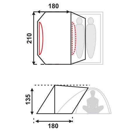 Fjord Nansen Heimdall Tent Vestibule with aluminum frame - 1.5 kg