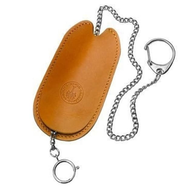 Boker Leather Pouch with Chain - Brown