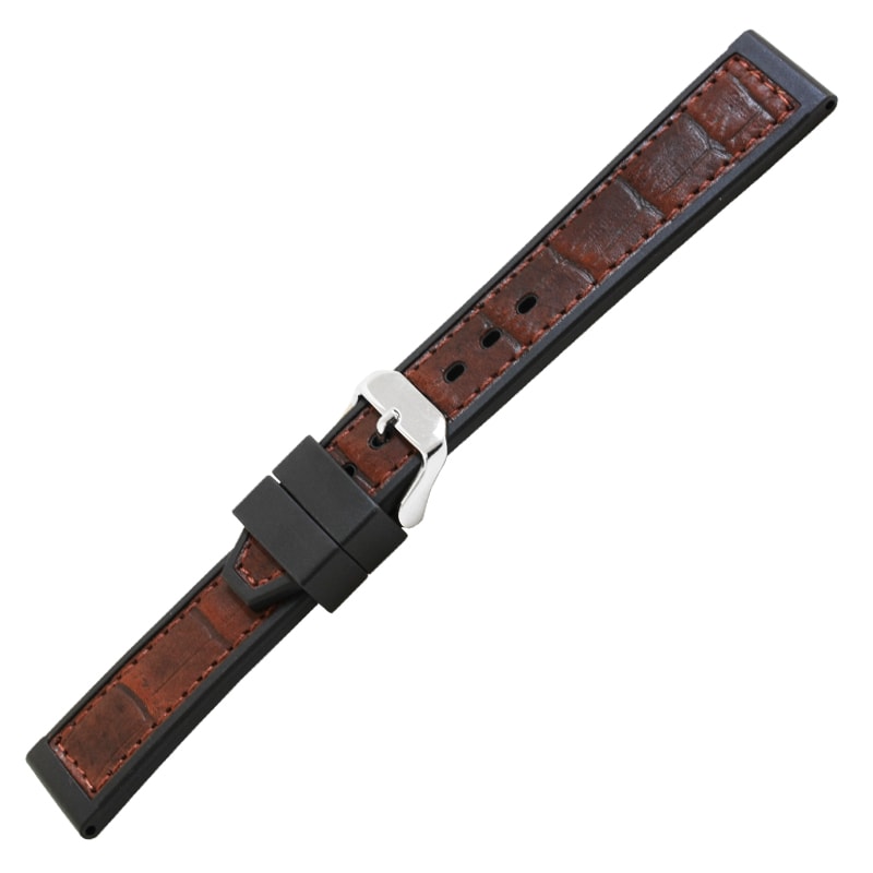 Bonetto Cinturini 22 mm Rubber Watch Strap 327