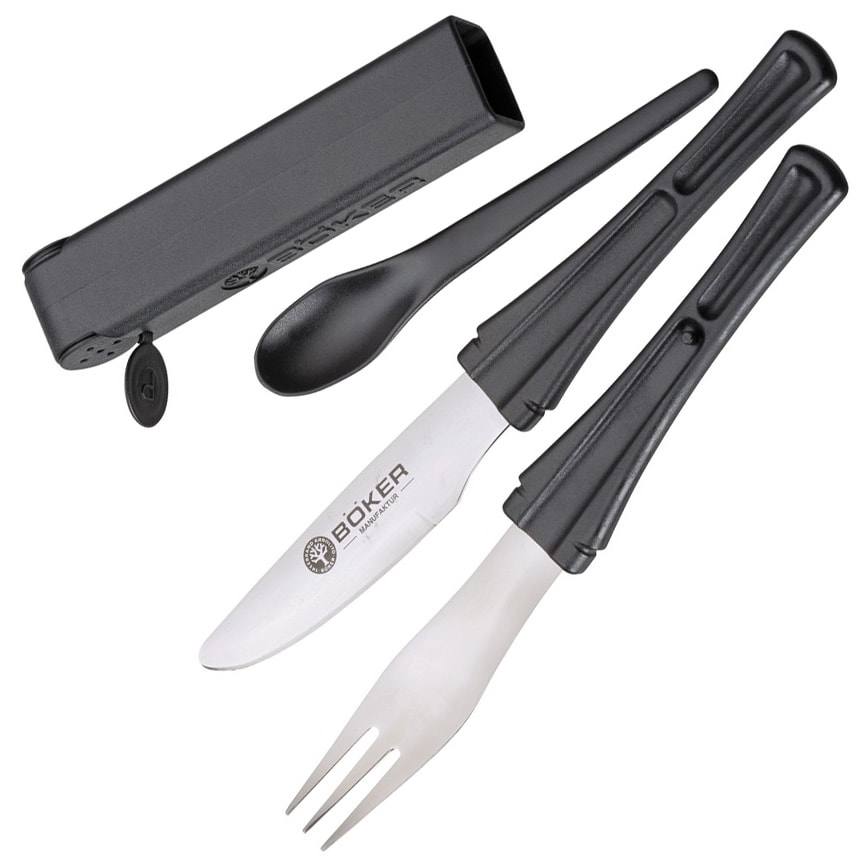 Boker Plus Snac Pac Combo Utensil - Black