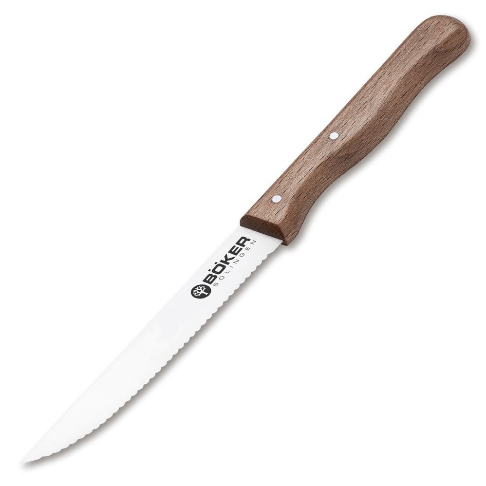 Boker Solingen Classic Serrated Kitchen Knife - Olive